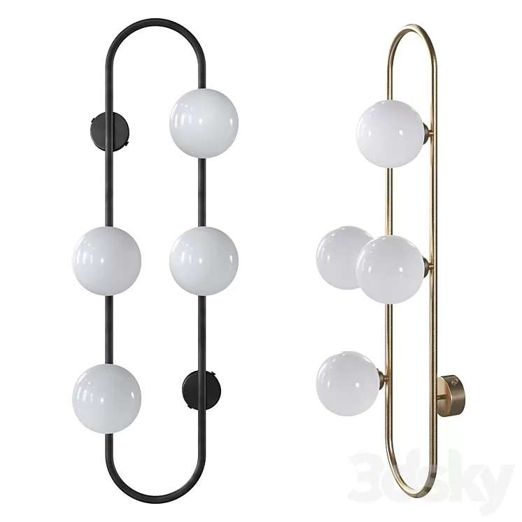 Luminaires Moderli Krona V4020-4W and V4021-4W 3D Model Free