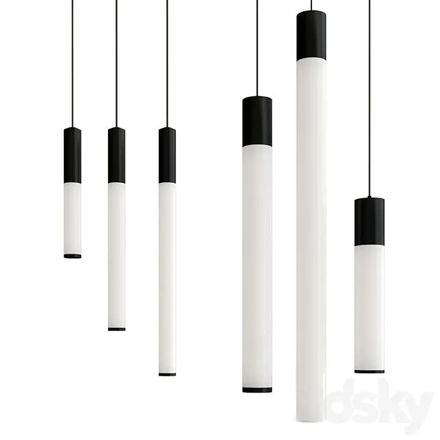 LUMISTIK pendant lamp collection 3D Model