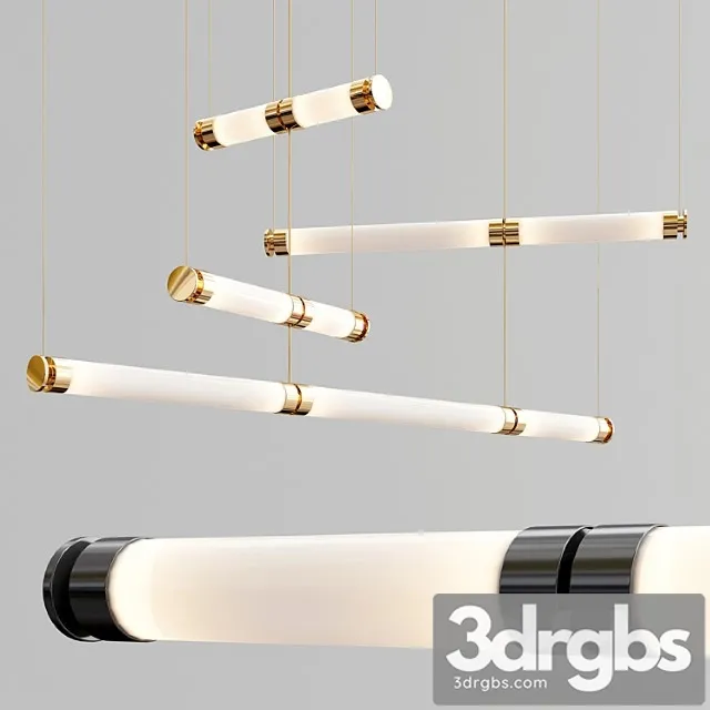 Luna Lighting System Chandelier 3D Model Free