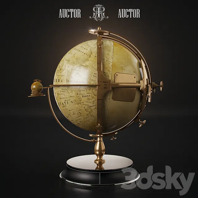 Lunar globe ART Auctor 3DModel