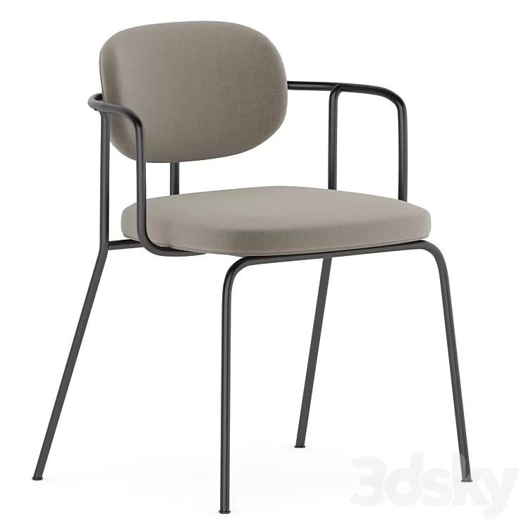 LUNCH CHAIR FRAME WOUD SERO 3D Model