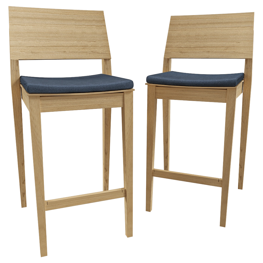 Lundbergs Möbler  - High stool Tova 3D Model