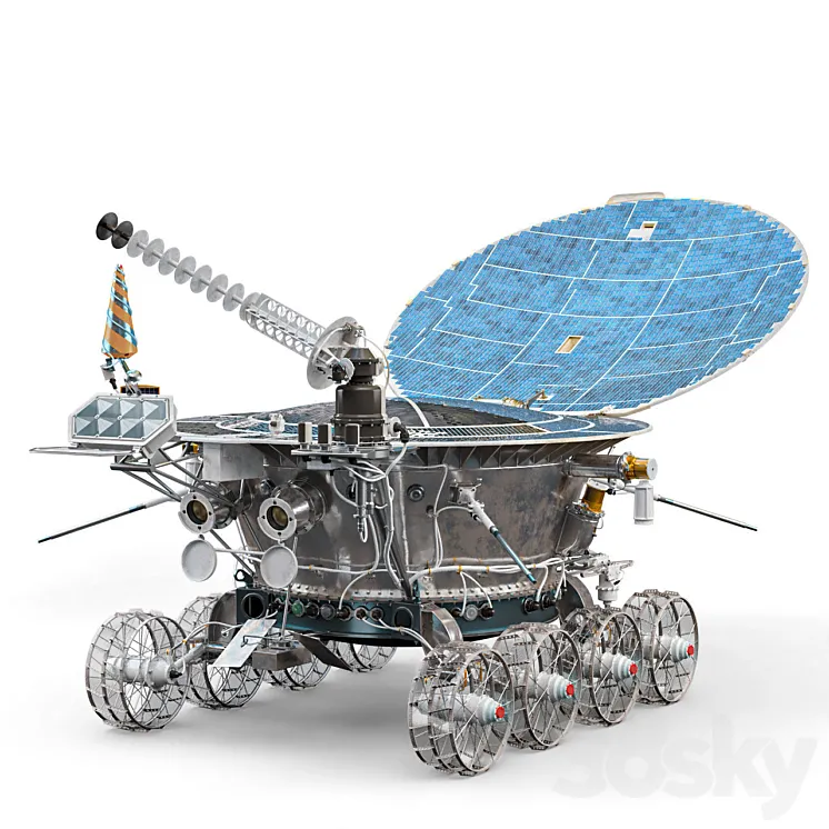 Lunokhod 3D Model Free