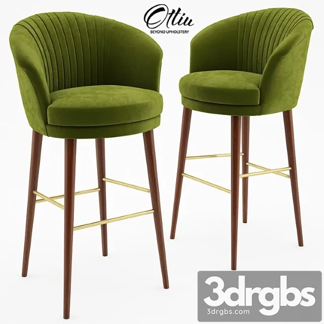 Lupino bar chair – ottiu 2 3D Model Download