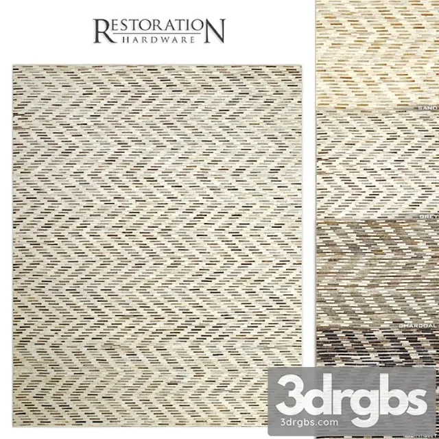 Luso hide rug rh 3D Model Free