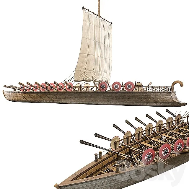 Lusorie Boat 3D Model