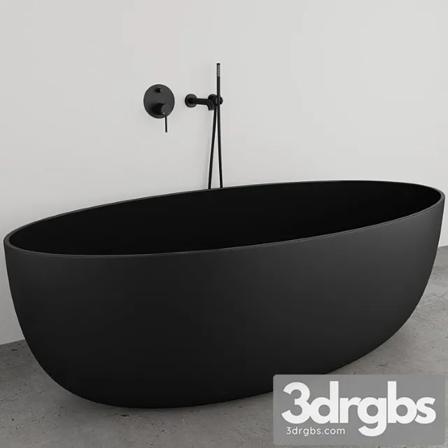 Lusso Stone Vetrina Black Luxe Bath Tap 3D Model Free