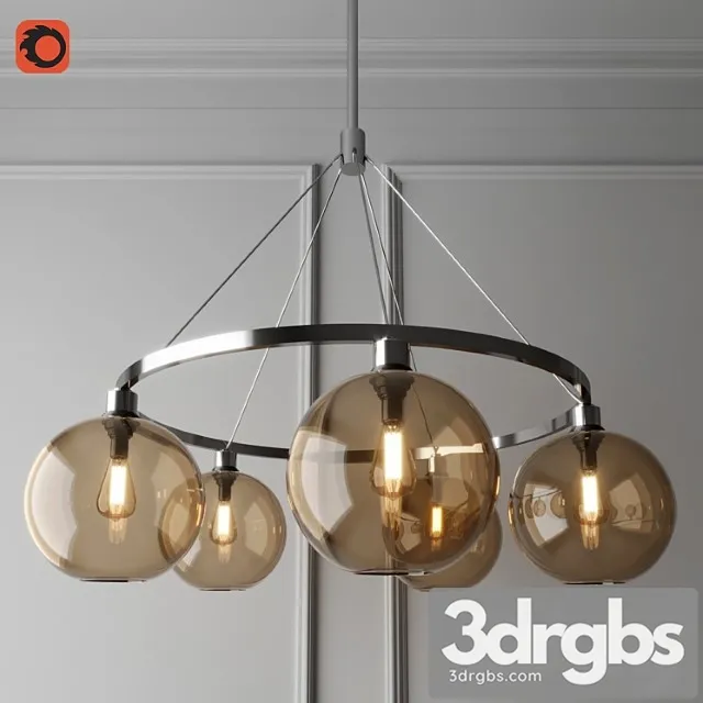 Luster sola 36 solitaire chandelier 3D Model Free