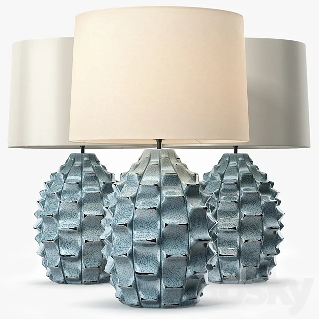 LuxDeco Bayern Table Lamp - Turquoise Base 3DModel