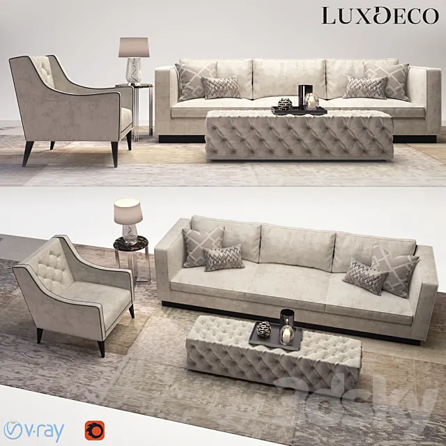 Luxdeco living room furniture set Free Download