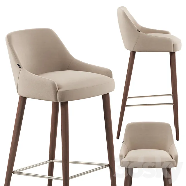 Luxdeco Torre Adima barstool 3D Model