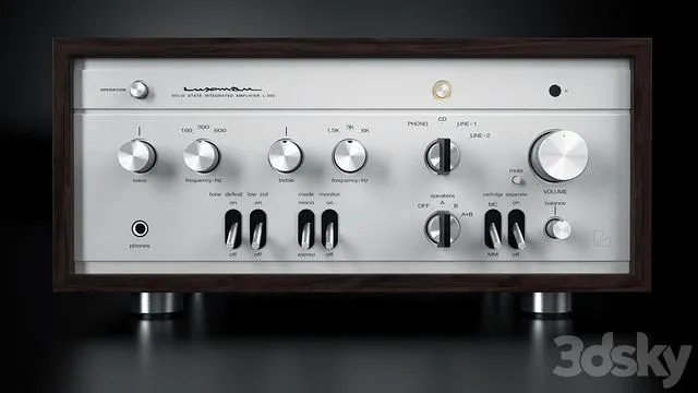 Luxman L-305 Hybrid Tube Preamplifier 3D Model
