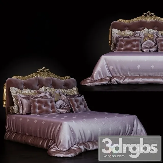 Luxurious Bed 3D Model Free
