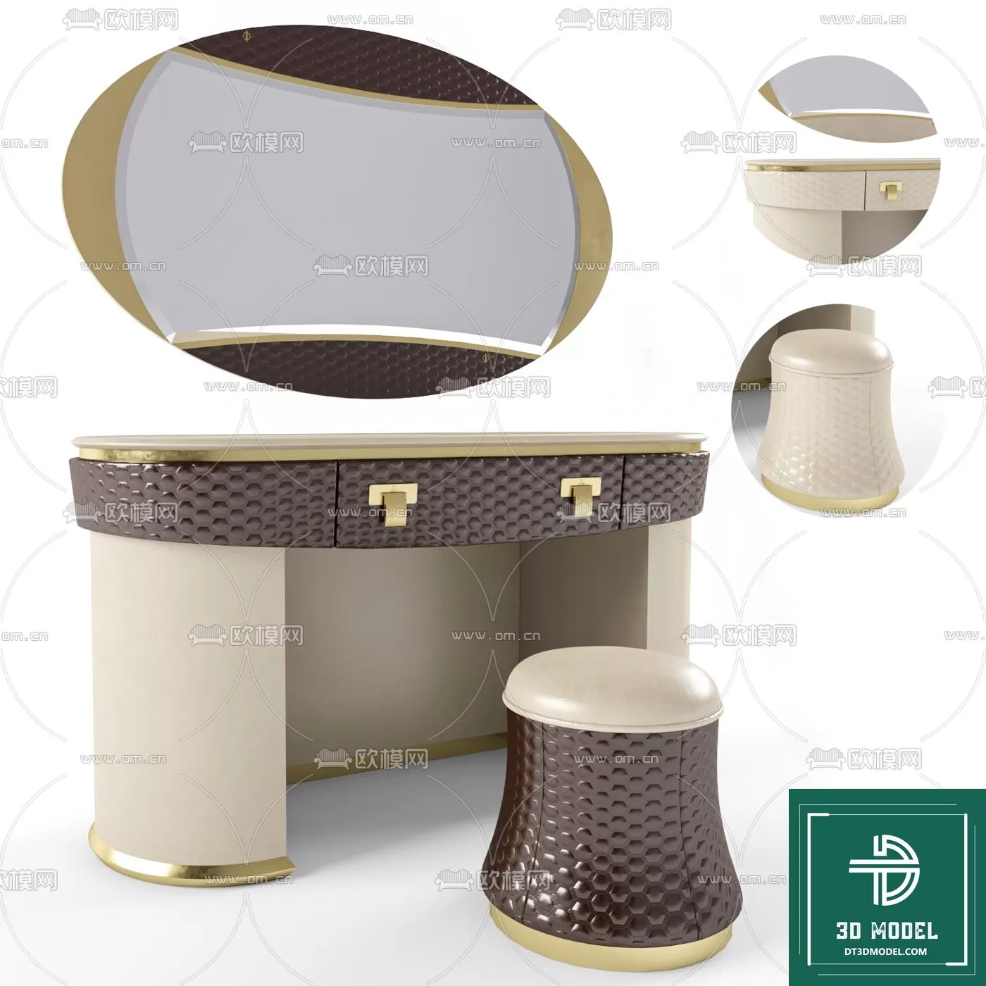 LUXURY – 3D Models – DESSING TABLES – 003
