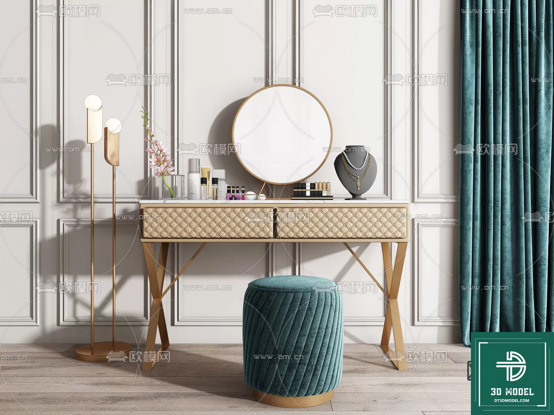 LUXURY – 3D Models – DESSING TABLES – 006
