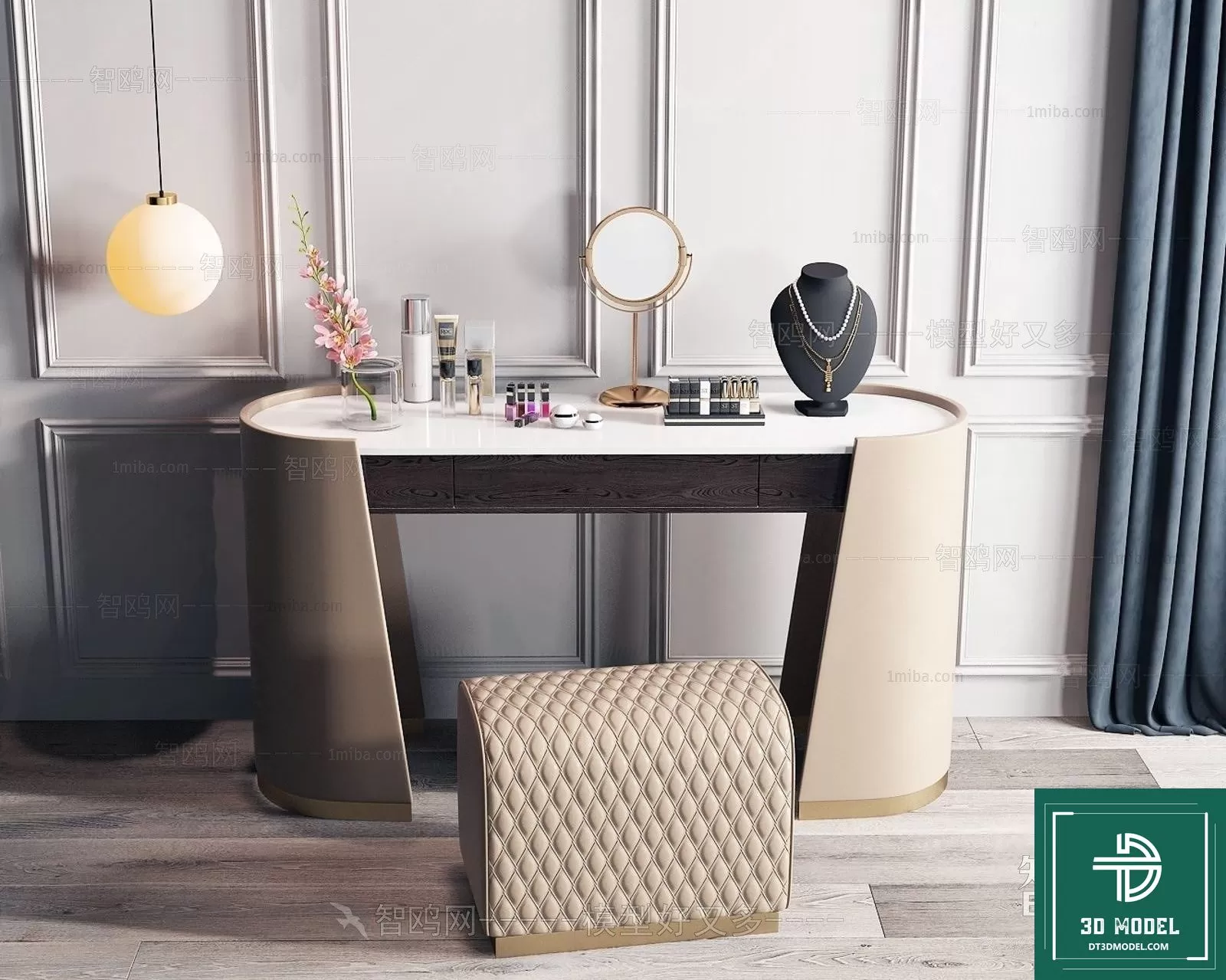 LUXURY – 3D Models – DESSING TABLES – 016