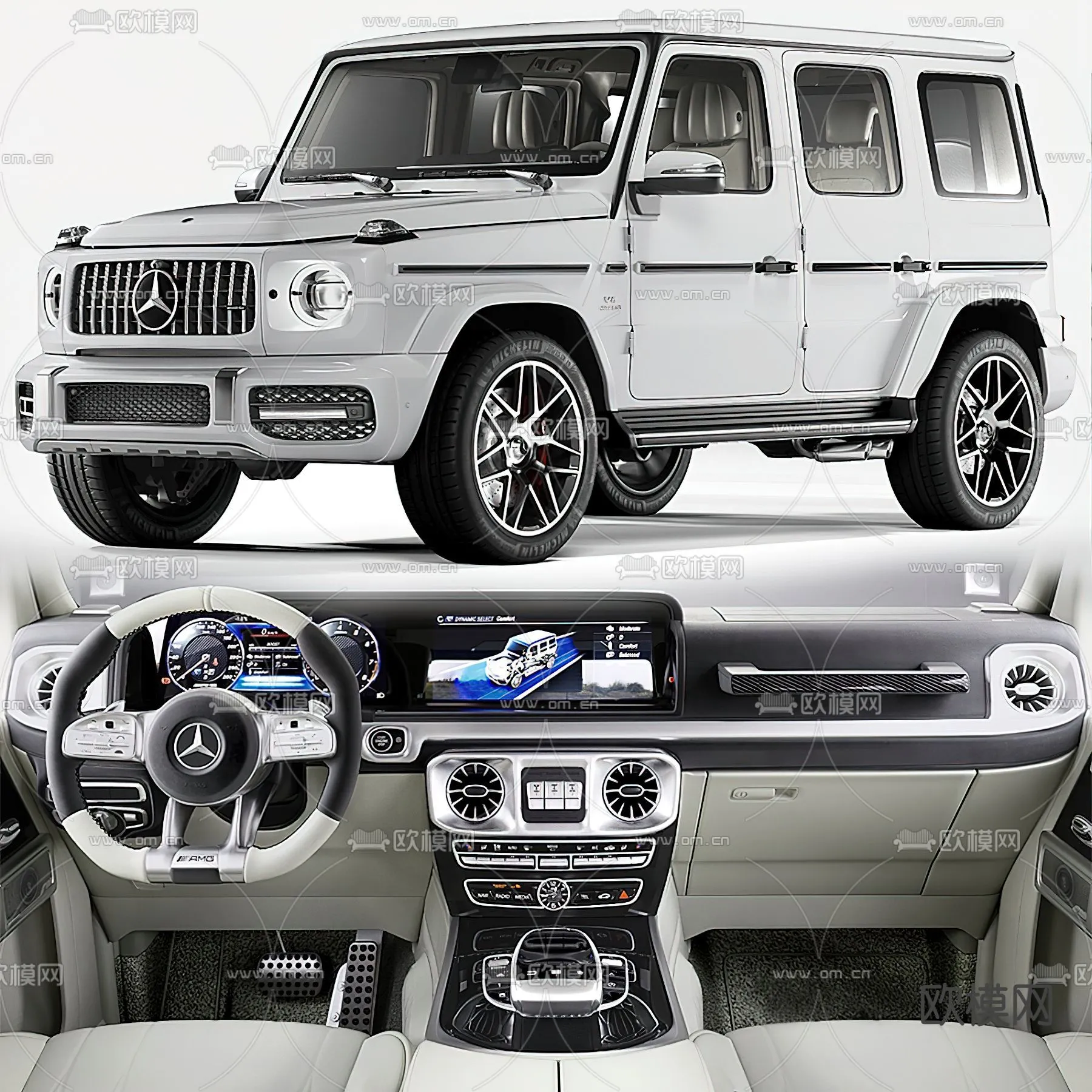 Luxury and Sport Car 3D Models - Transports - 002 - VRAY Render