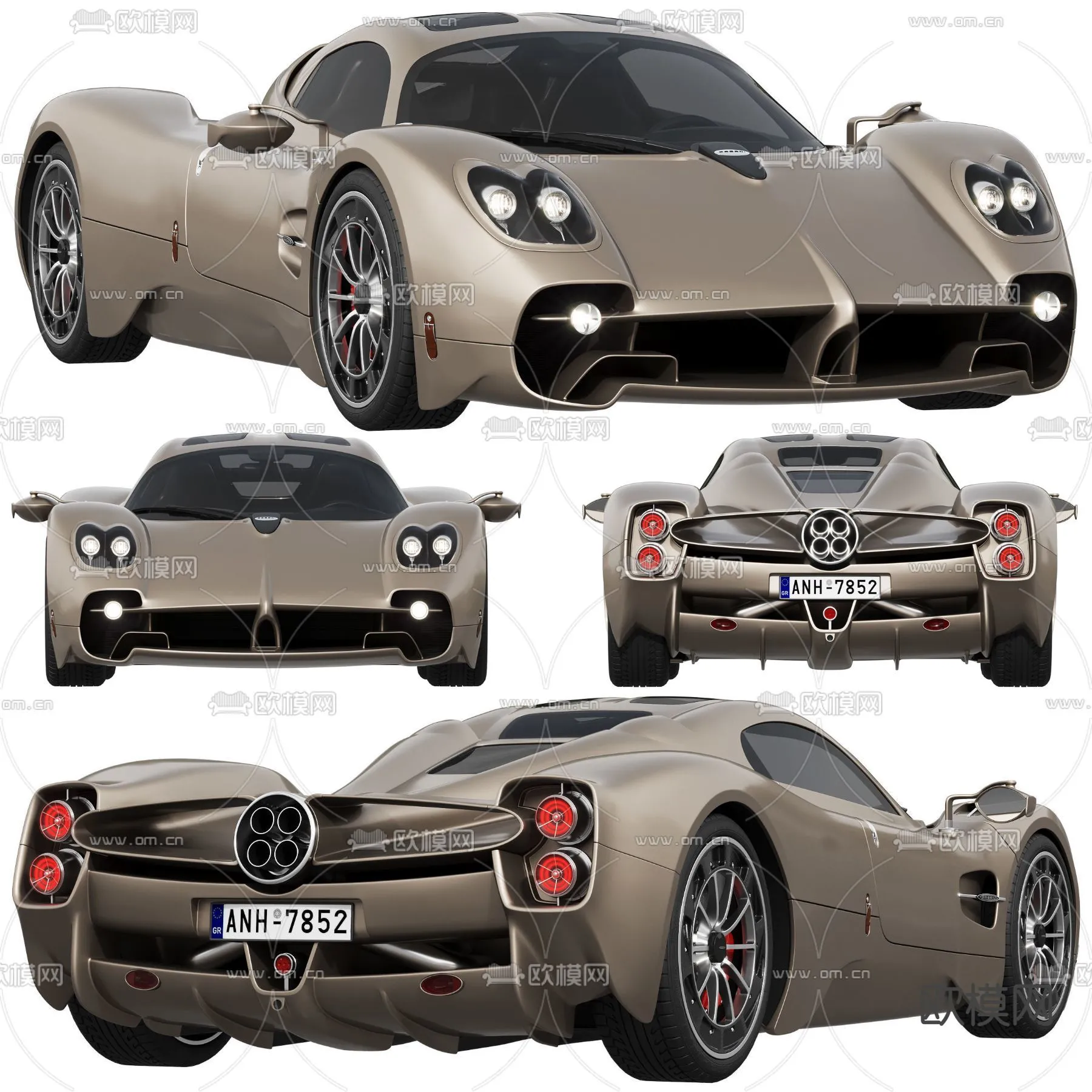Luxury and Sport Car 3D Models - Transports - 015 - CORONA Render
