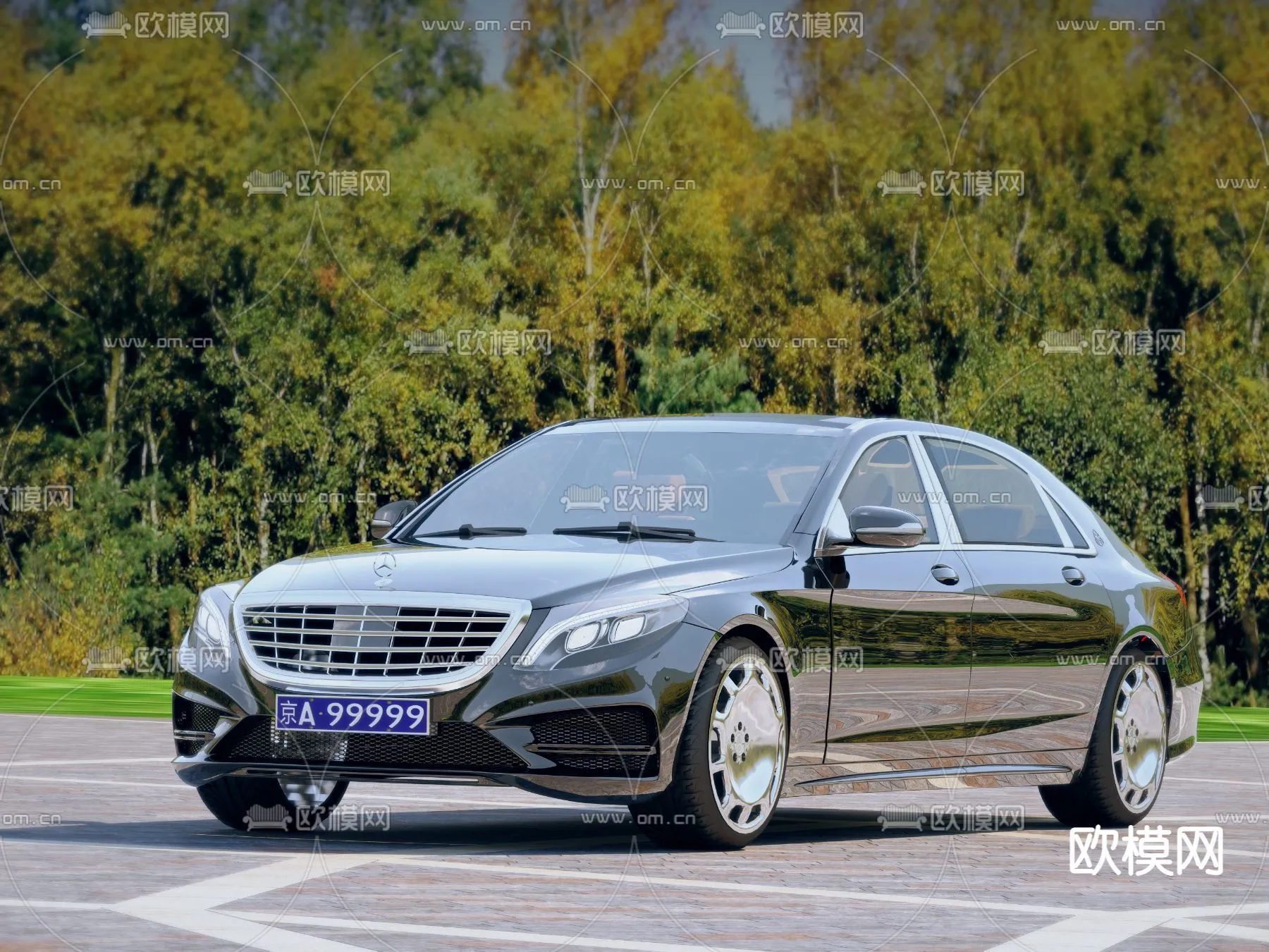 Luxury and Sport Car 3D Models - Transports - 016 - VRAY Render