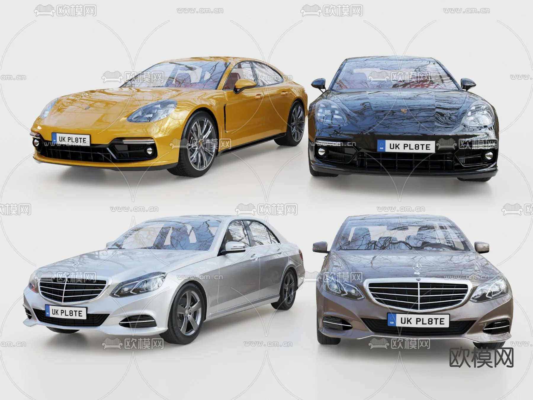 Luxury and Sport Car 3D Models - Transports - 017 - VRAY Render