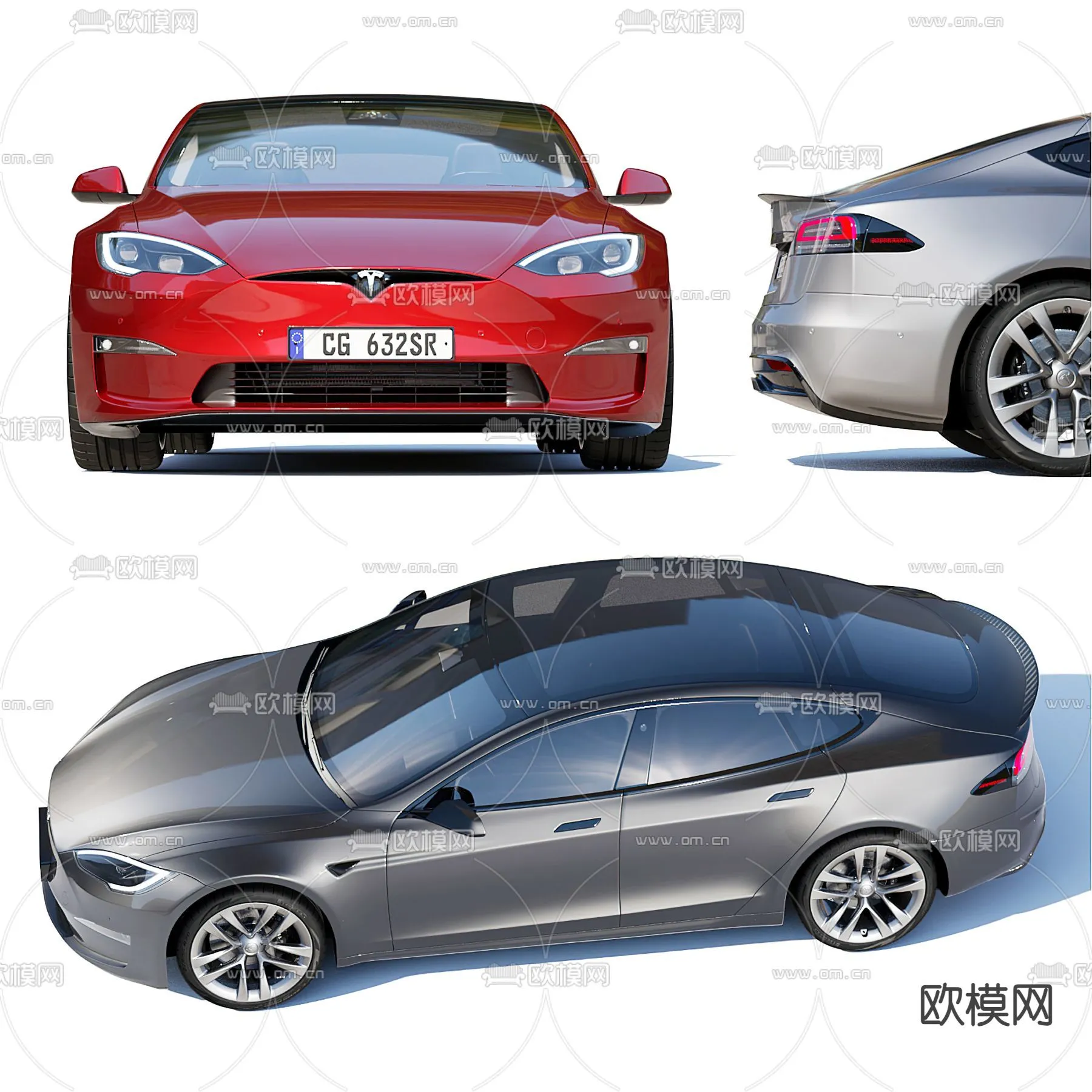 Luxury and Sport Car 3D Models - Transports - 021 - VRAY Render