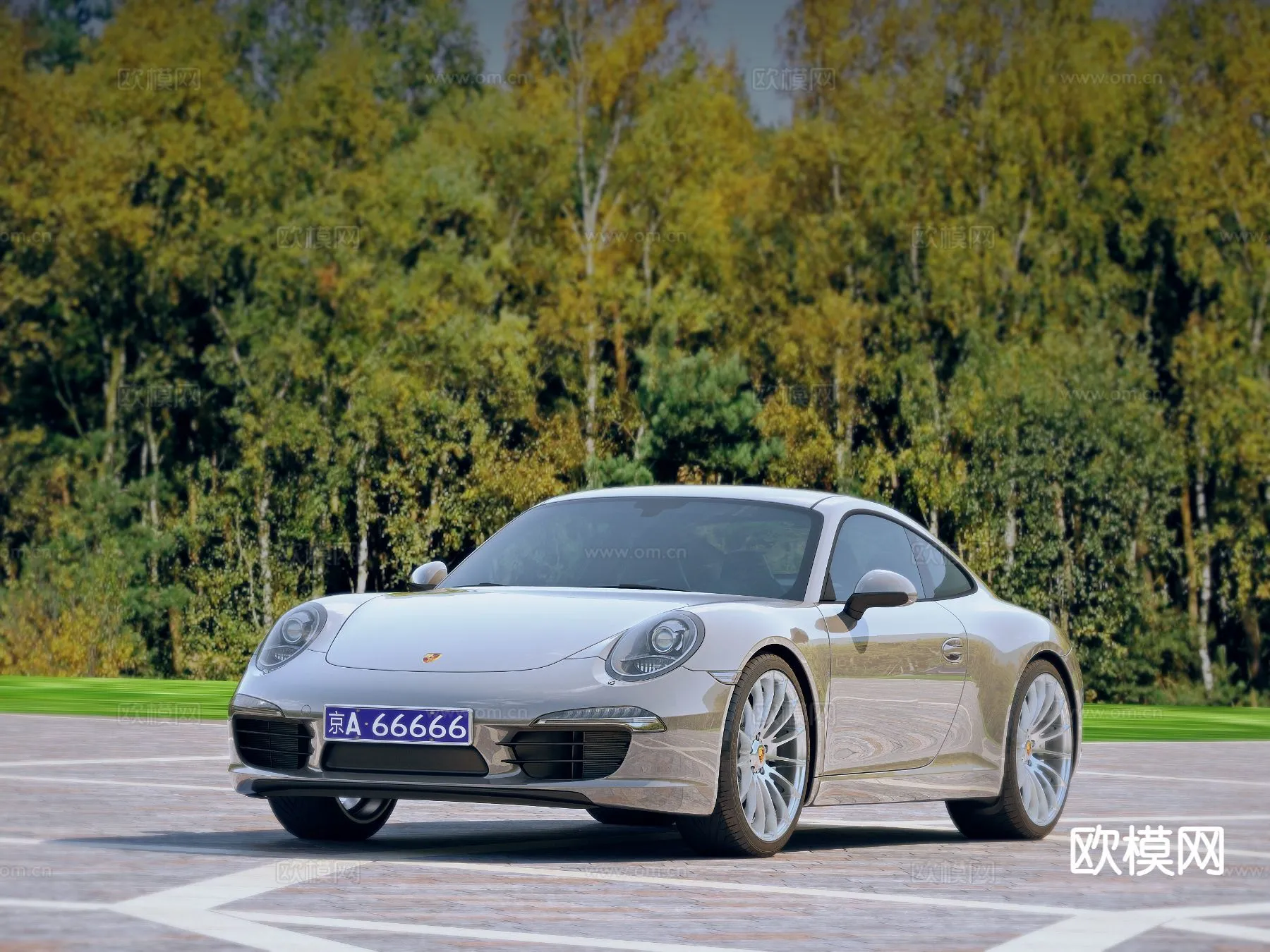 Luxury and Sport Car 3D Models - Transports - 038 - VRAY Render