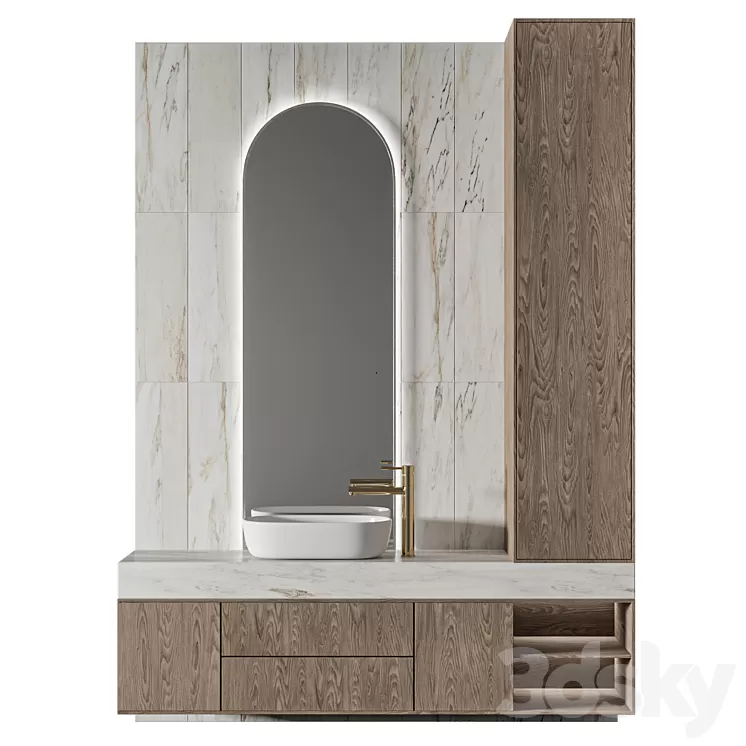 Luxury Bathroom 124 3D Model