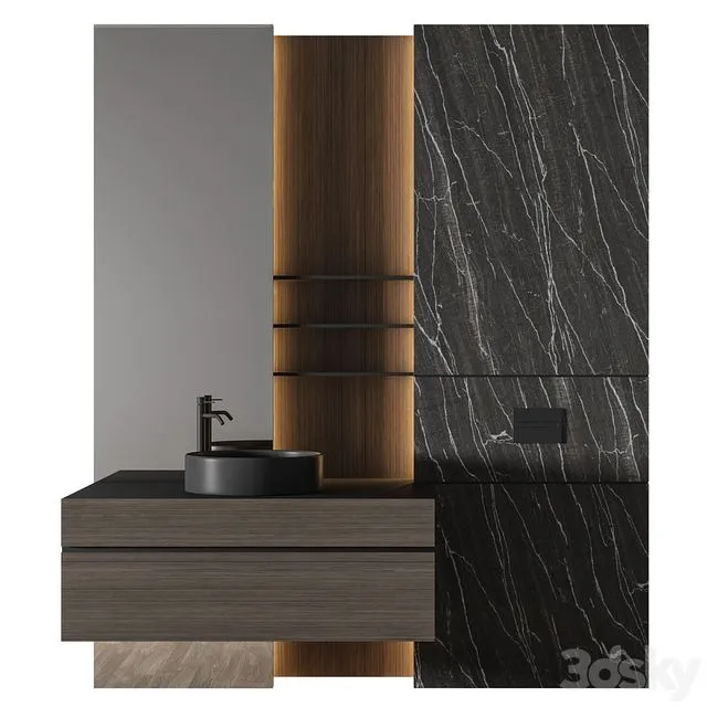 Luxury Bathroom 130 3D Model