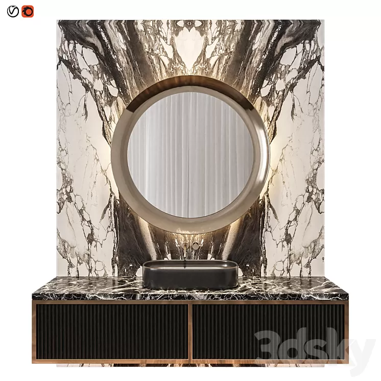 Luxury Bathroom 17 3D Model Free