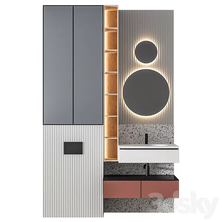 Luxury Bathroom 203 3D Model Free