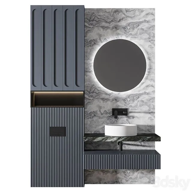 Luxury Bathroom 205 3D Model