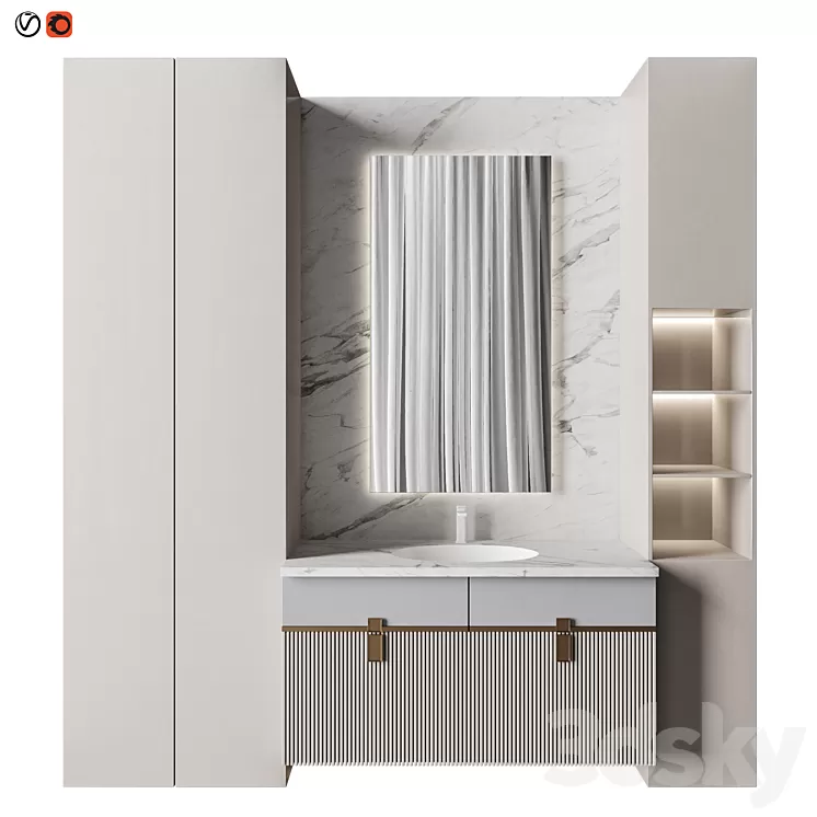 Luxury Bathroom 22 3D Model