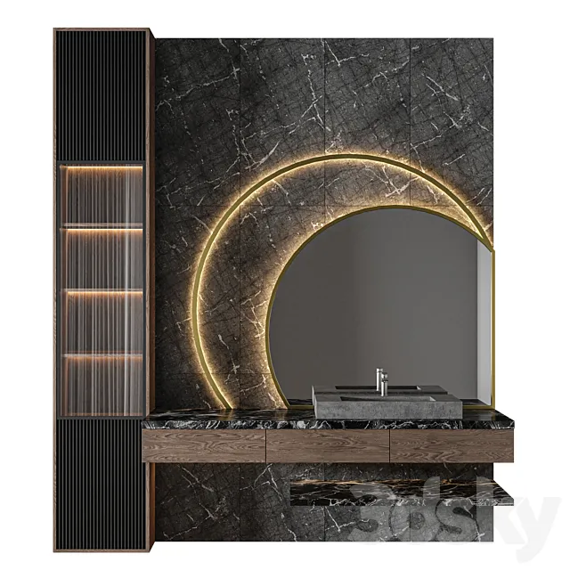 Luxury Bathroom 227 3D Model