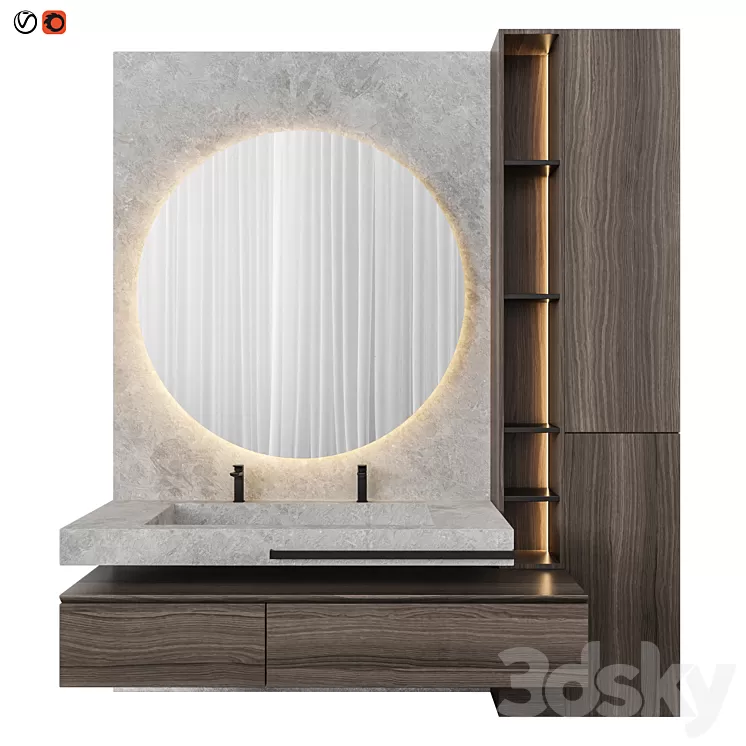 Luxury Bathroom 23 3D Model