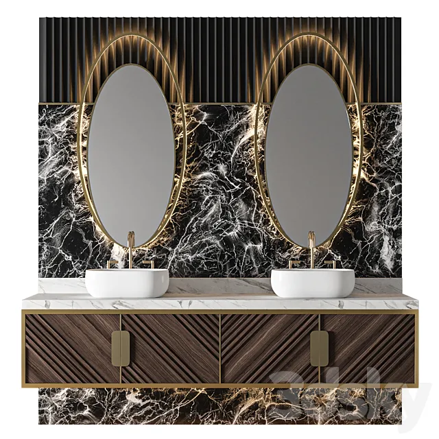 Luxury Bathroom 230 3D Model