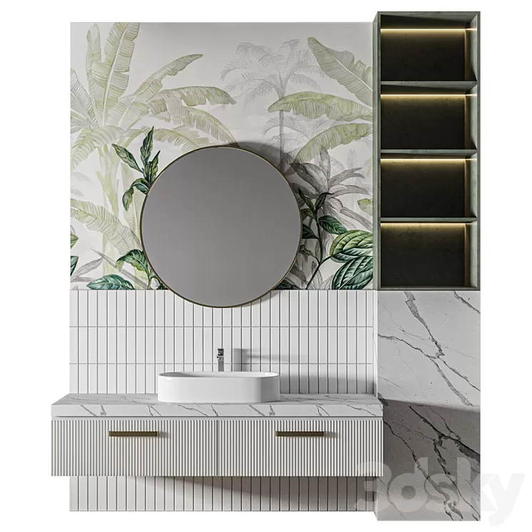 Luxury Bathroom 235 3D Model