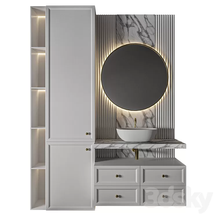 Luxury Bathroom 249 3D Model