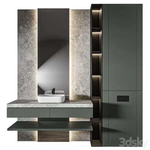 Luxury Bathroom 287 3D Model
