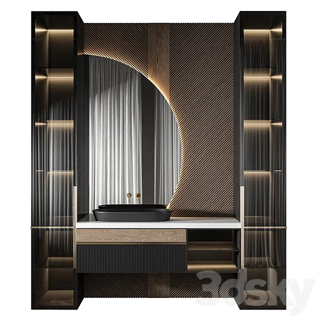 Luxury Bathroom 309 3D Model