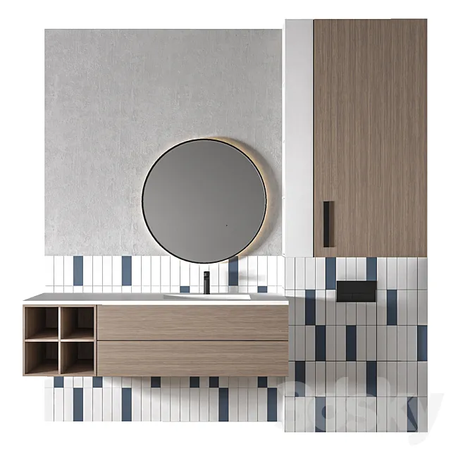 Luxury Bathroom 348 3D Model