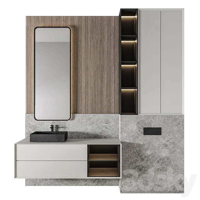 Luxury Bathroom 352 3D Model