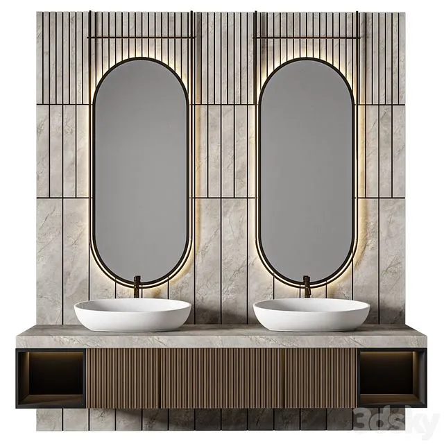 Luxury Bathroom 392 3D Model