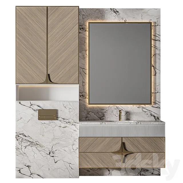 Luxury Bathroom 398 3D Model