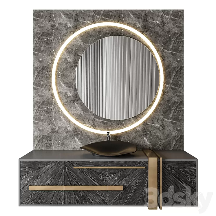 Luxury Bathroom 47 3D Model