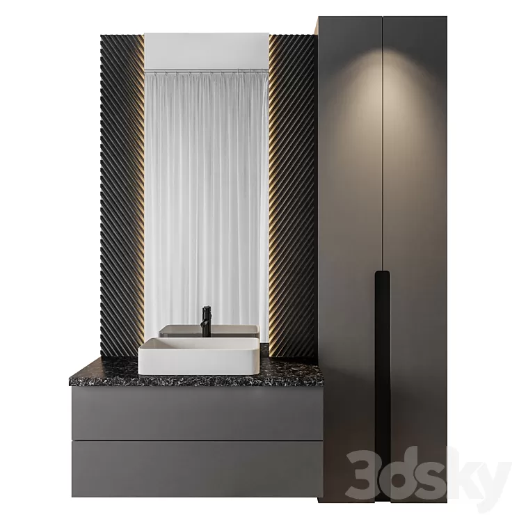 Luxury Bathroom 66 3D Model Free
