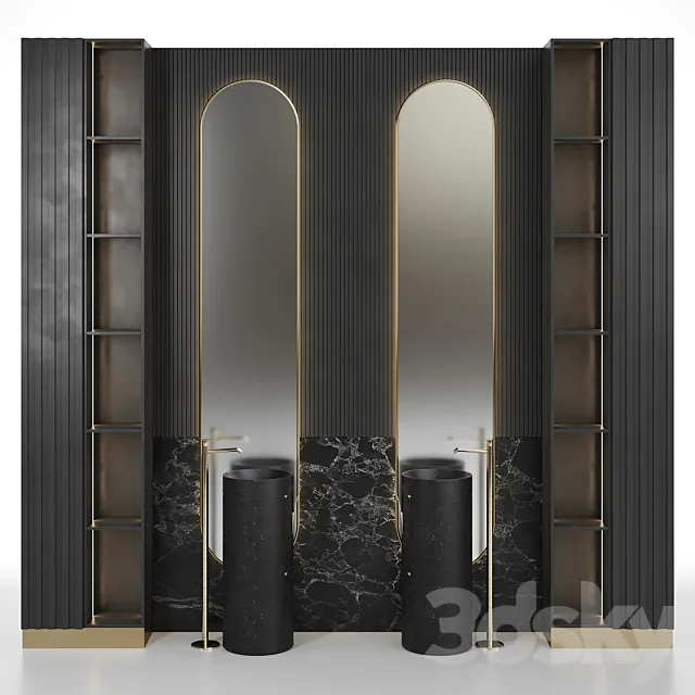 Luxury Bathroom_Set_2 3D Model