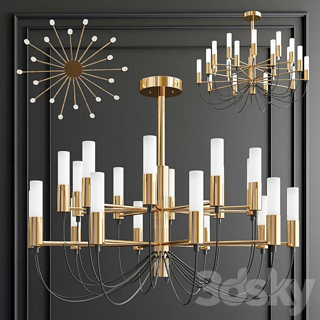 Luxury chandelier 3DModel