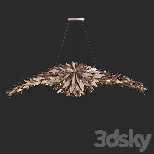 Luxury chandelier with petal elements EVO Vetvistore 3D Model
