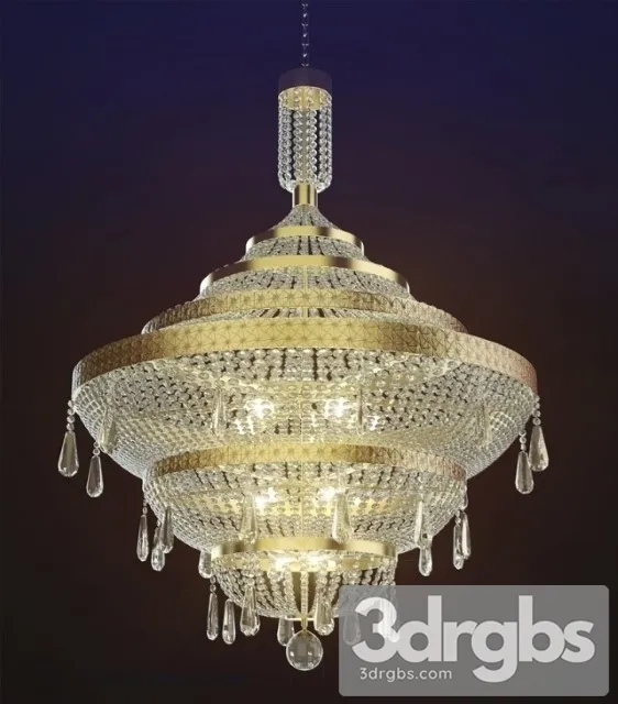 Luxury Classic Chandelier 3D Model Free