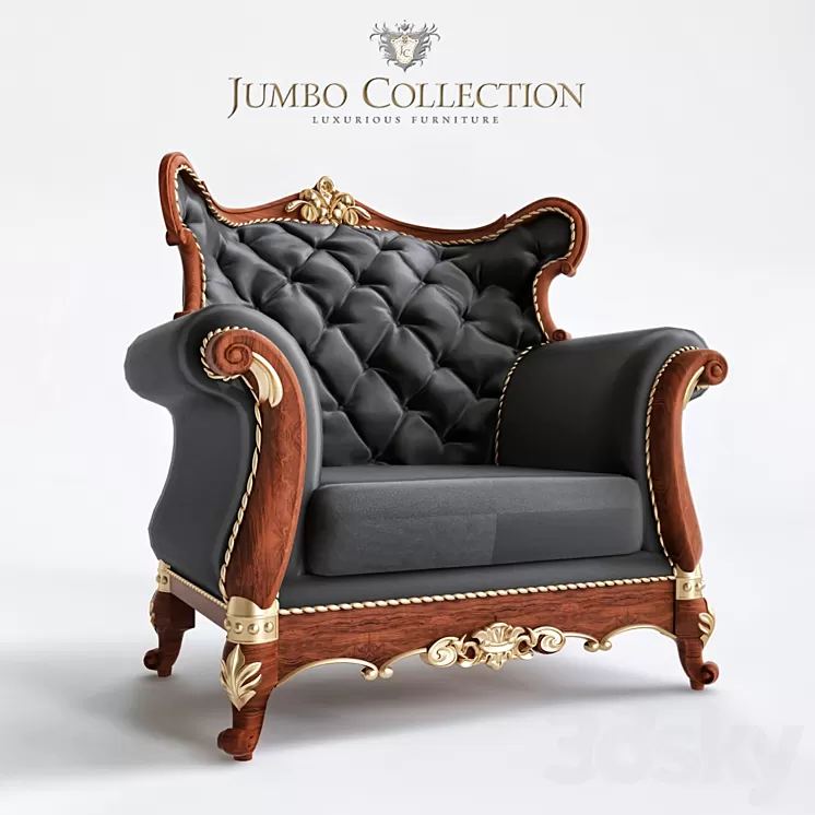 Luxury Classic Sofa jumbo collection_2 3D Model